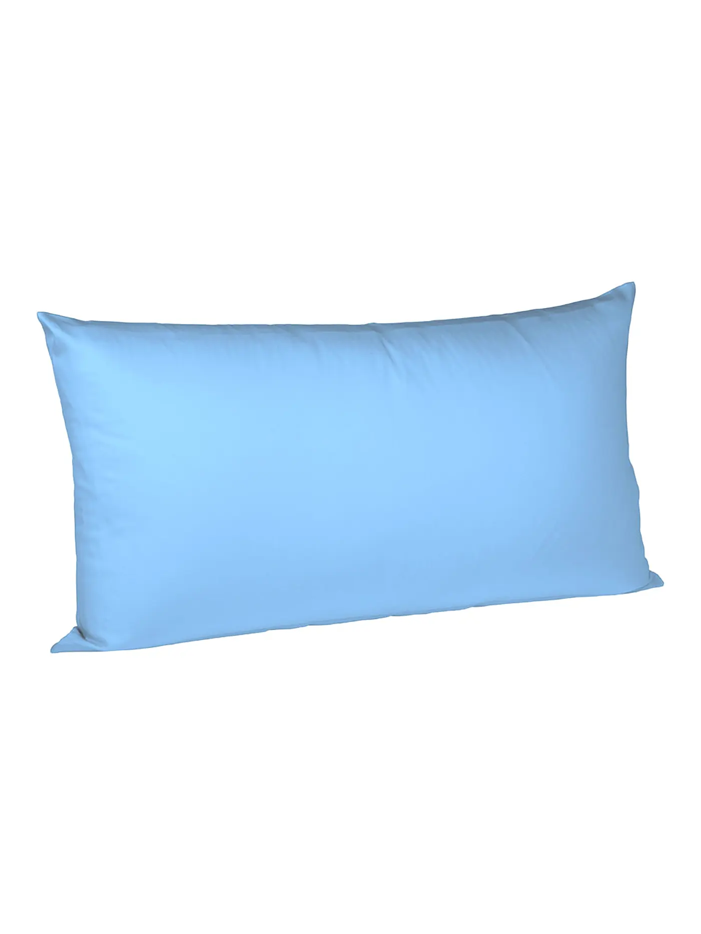 FLEURESSE | Satin-Kissenbezug "Royal Uni" 2-er 40x80cm (Rosa) | hellblau